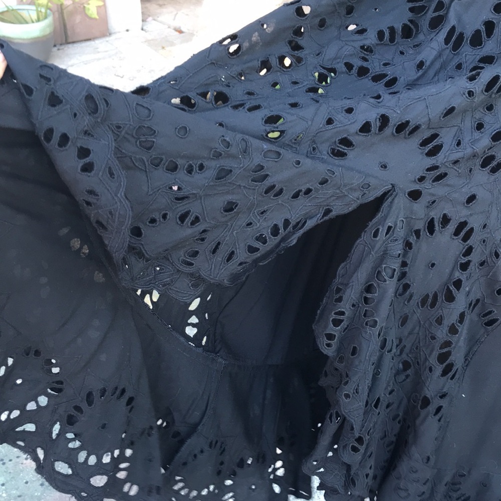 Hibiscus  ruffle eyelet lace slip dress - Picture 5 of 10